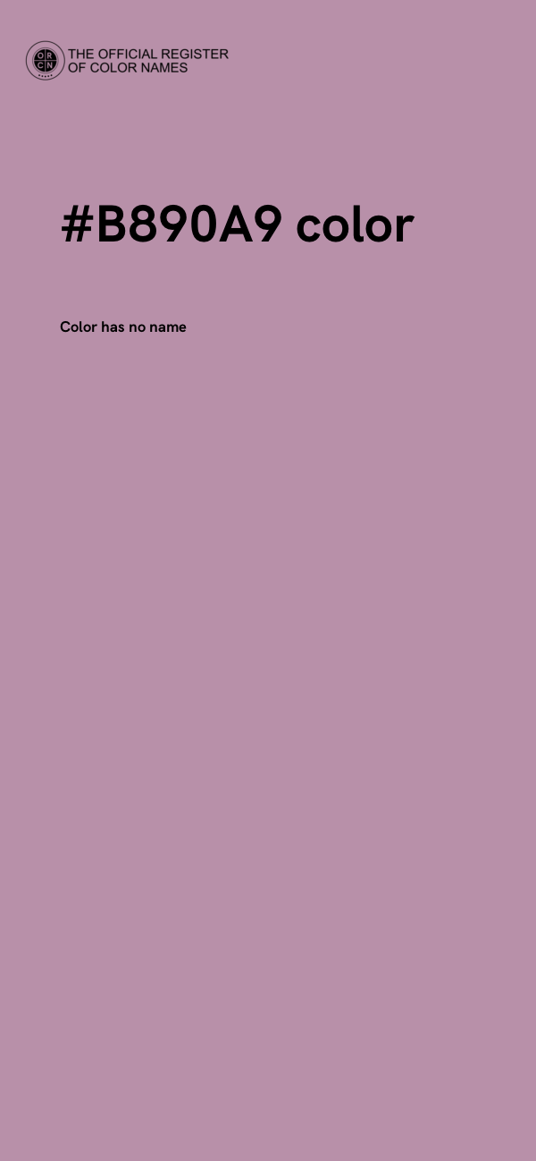 #B890A9 color image