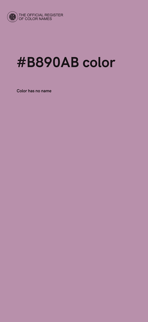 #B890AB color image