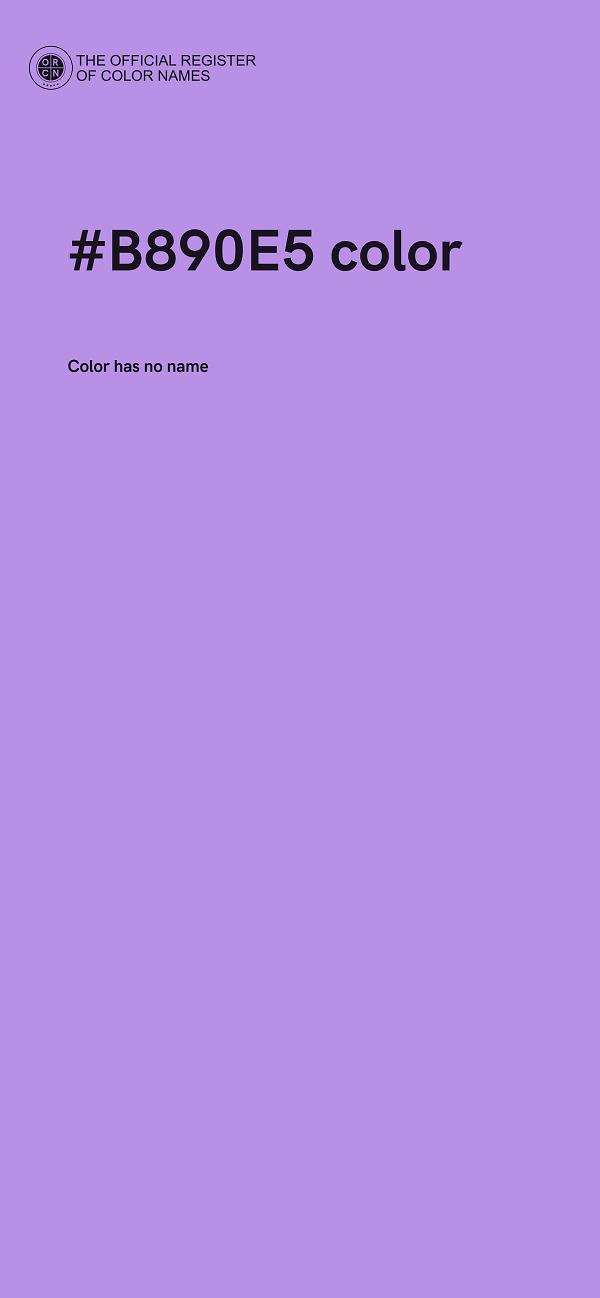 #B890E5 color image