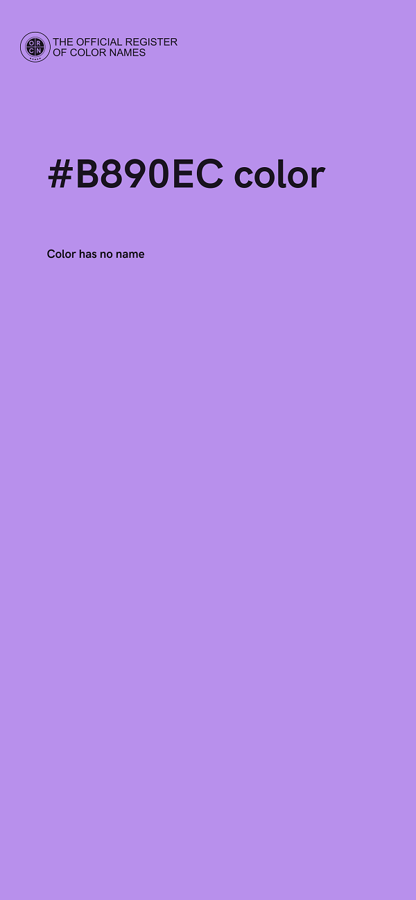 #B890EC color image