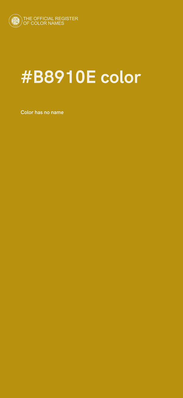 #B8910E color image