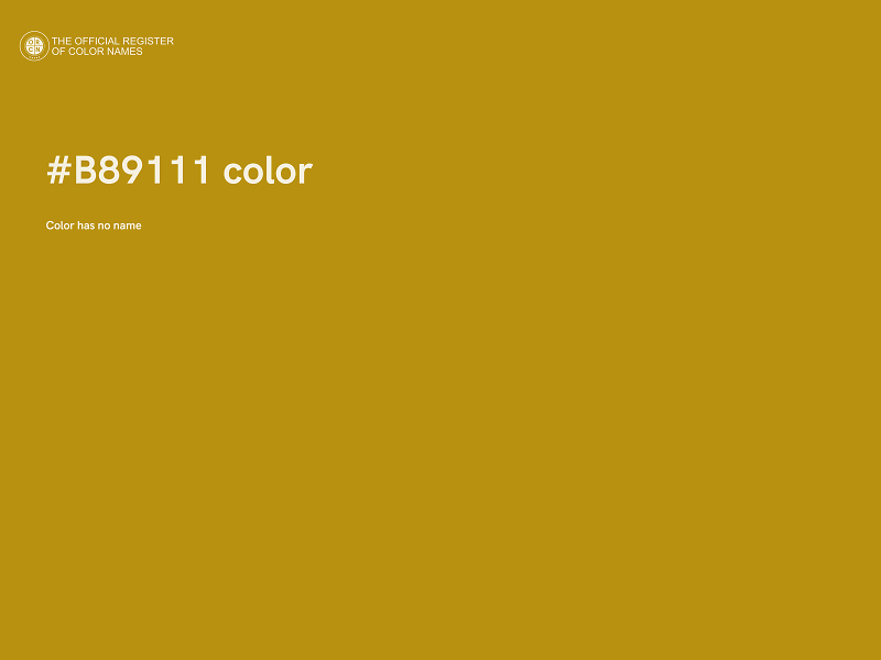 #B89111 color image
