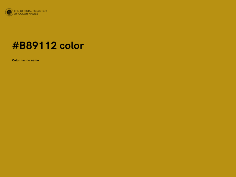 #B89112 color image