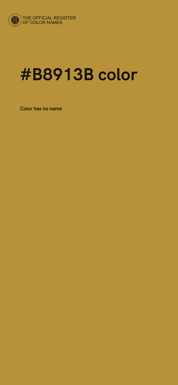 #B8913B color image