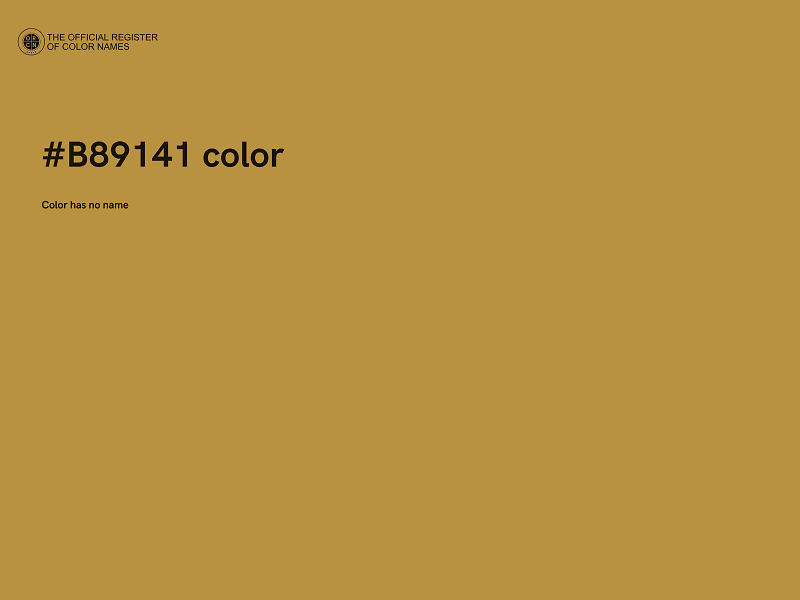 #B89141 color image