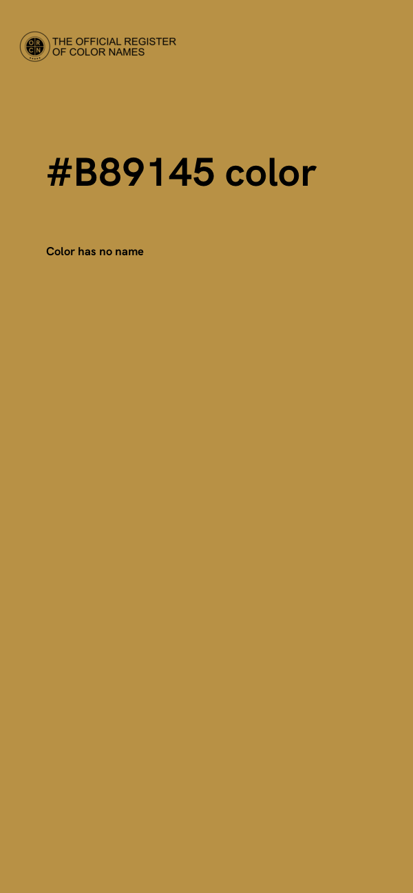 #B89145 color image