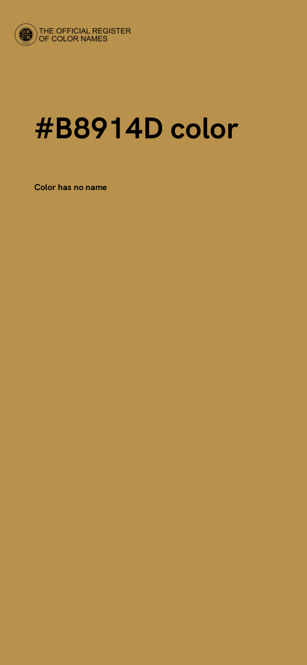 #B8914D color image