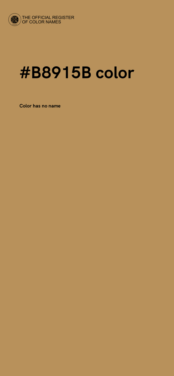#B8915B color image