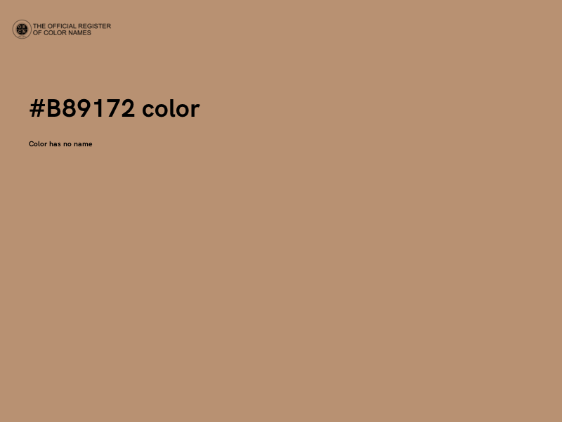 #B89172 color image