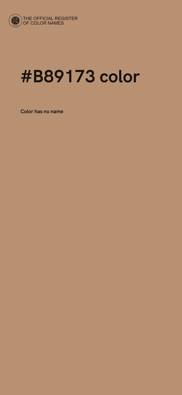 #B89173 color image