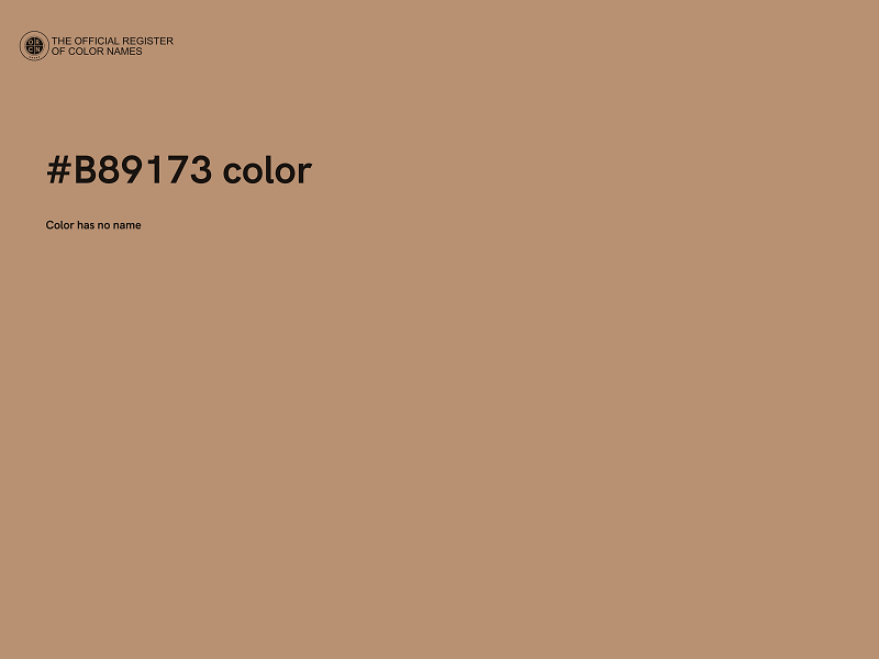 #B89173 color image