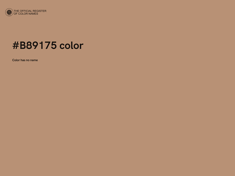 #B89175 color image