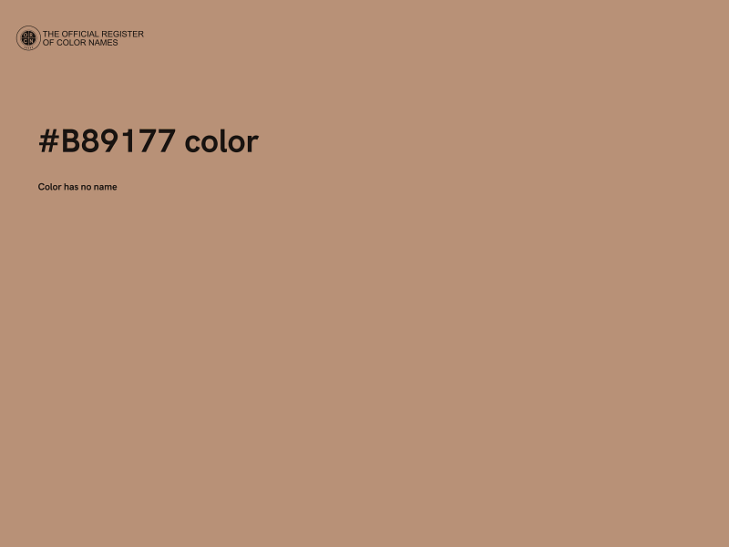 #B89177 color image