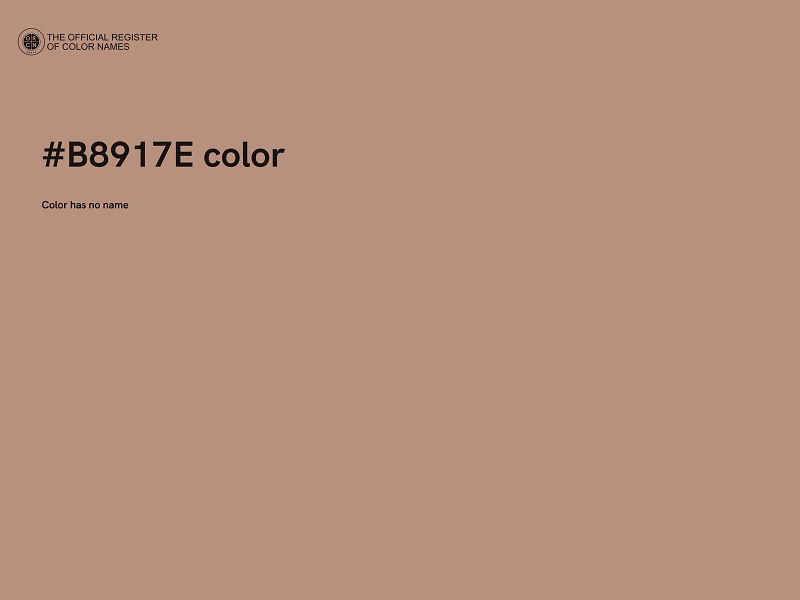 #B8917E color image