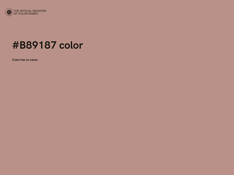 #B89187 color image