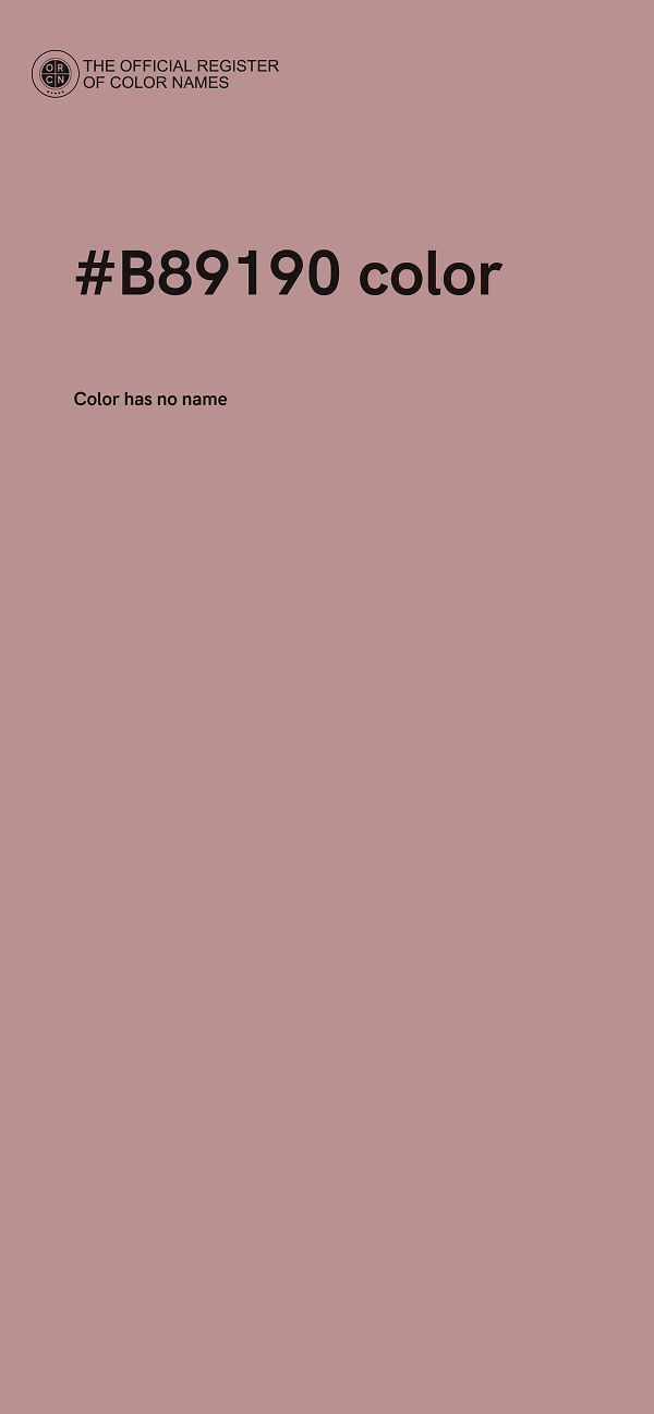 #B89190 color image