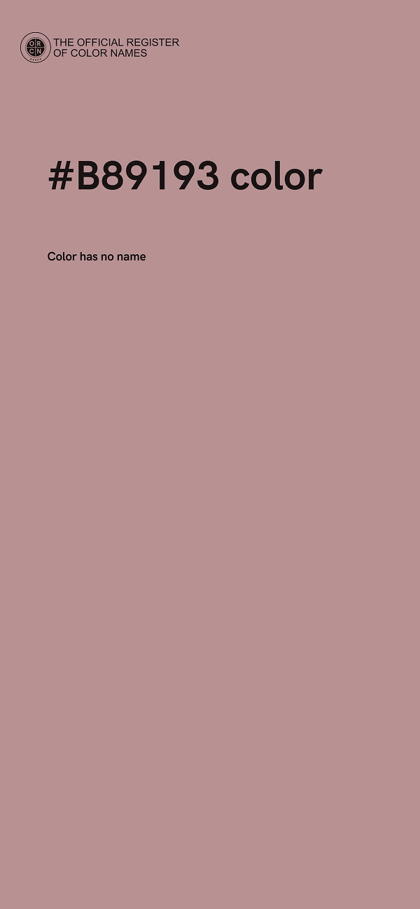 #B89193 color image