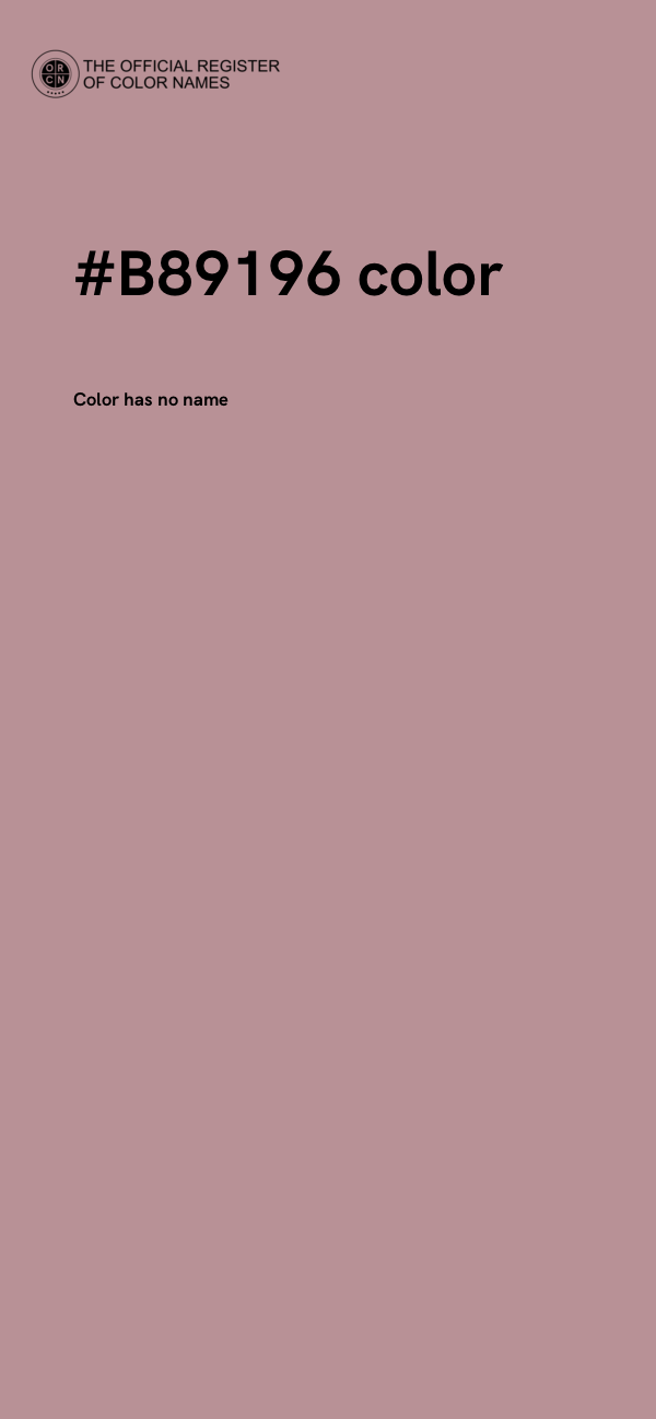 #B89196 color image