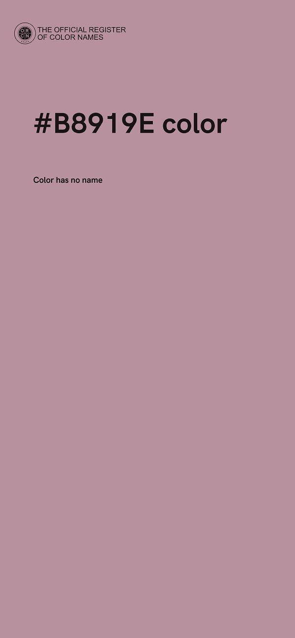 #B8919E color image