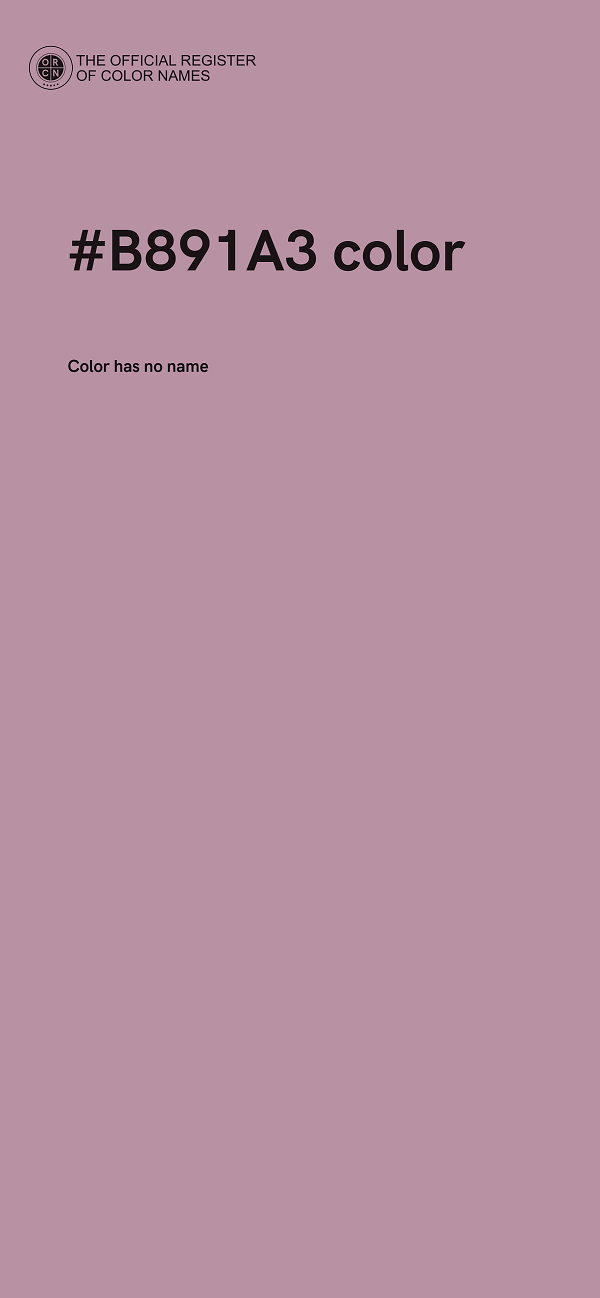 #B891A3 color image