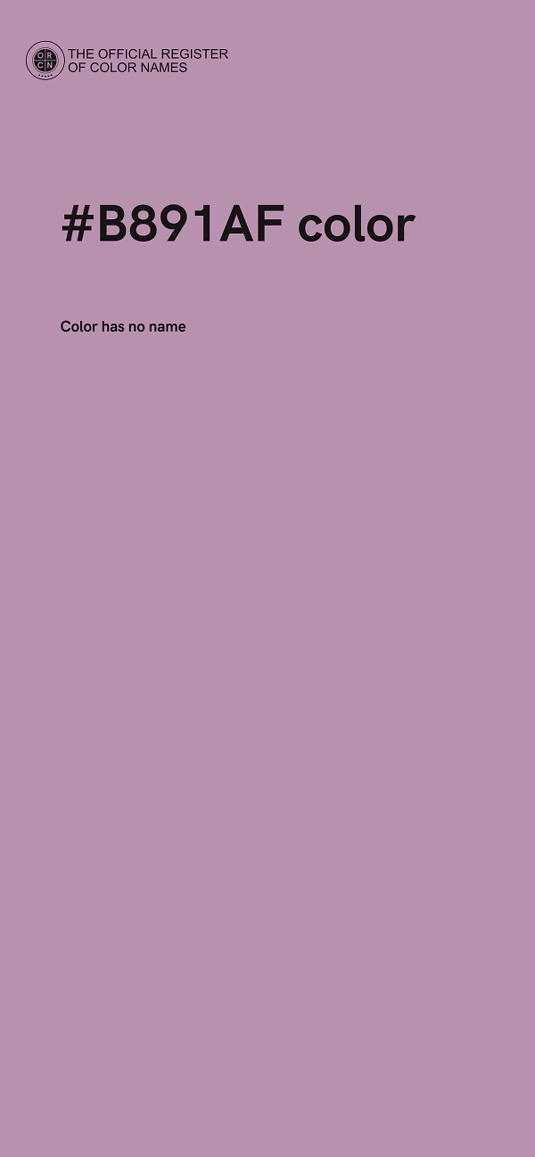 #B891AF color image