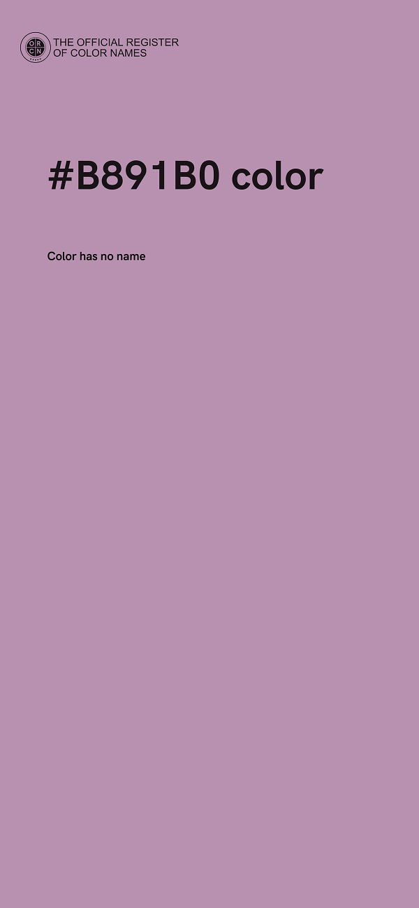 #B891B0 color image