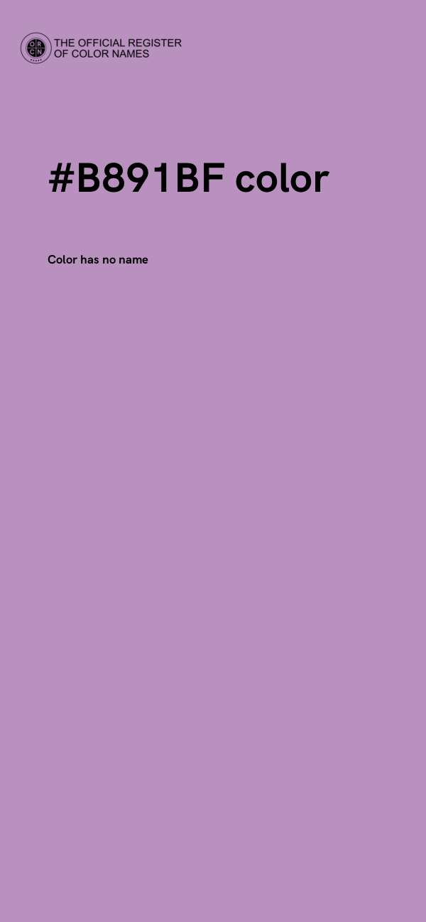 #B891BF color image