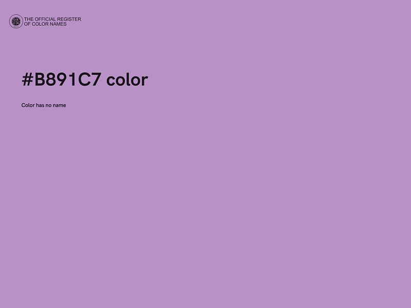 #B891C7 color image