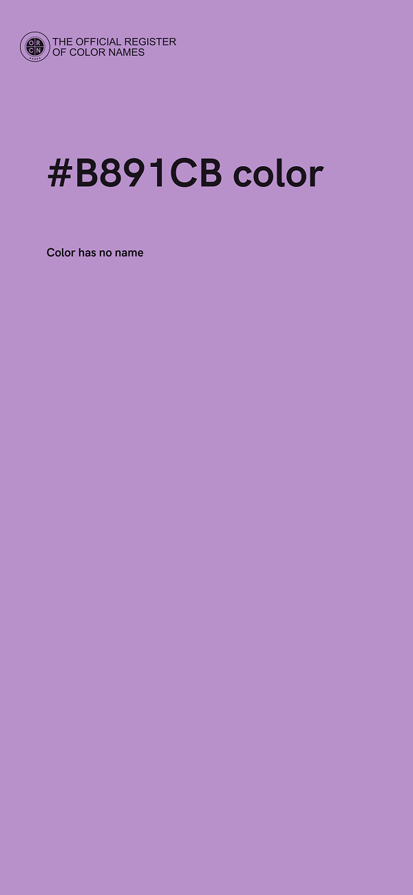 #B891CB color image