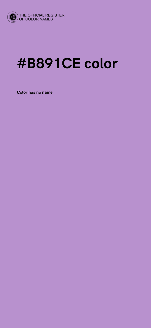 #B891CE color image