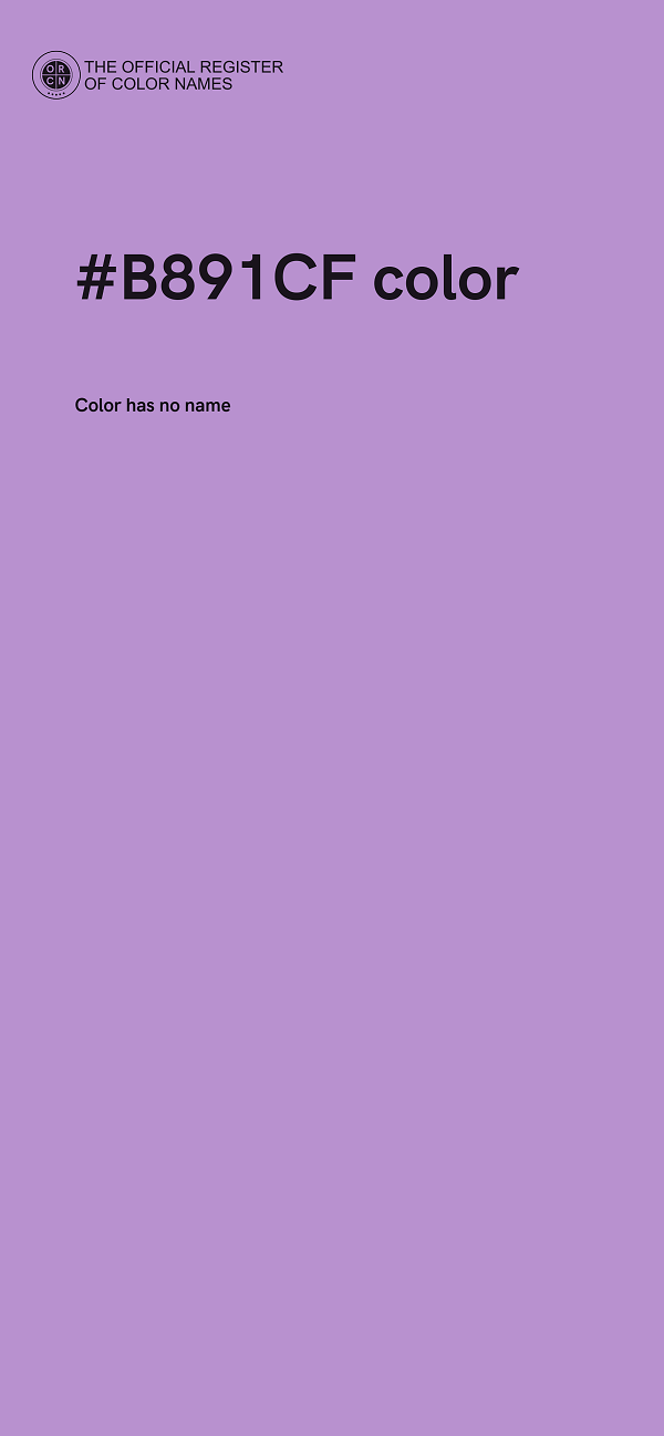 #B891CF color image