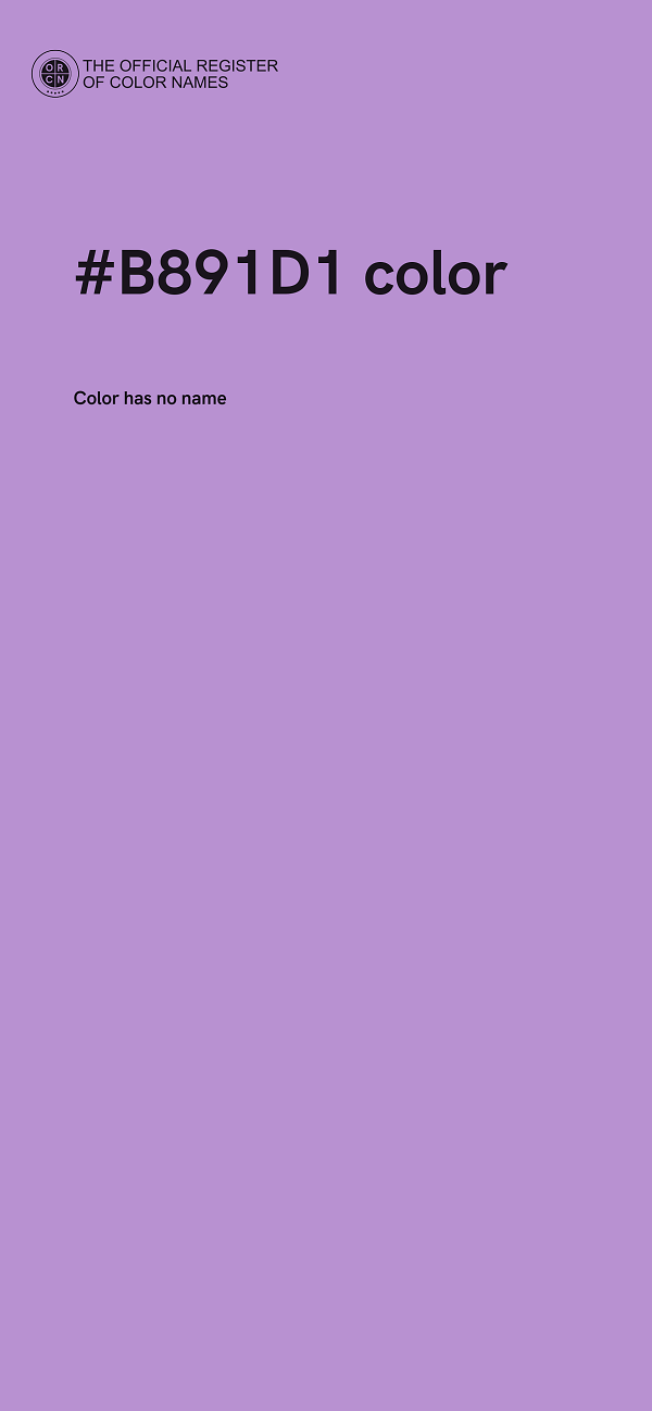 #B891D1 color image