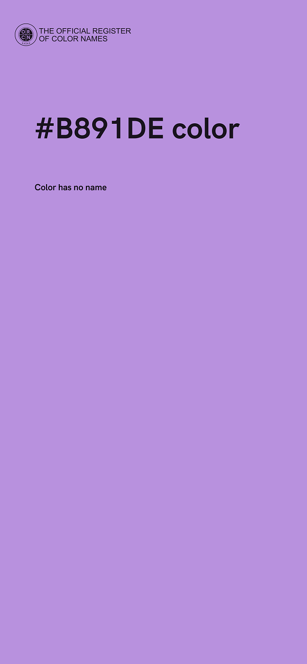 #B891DE color image