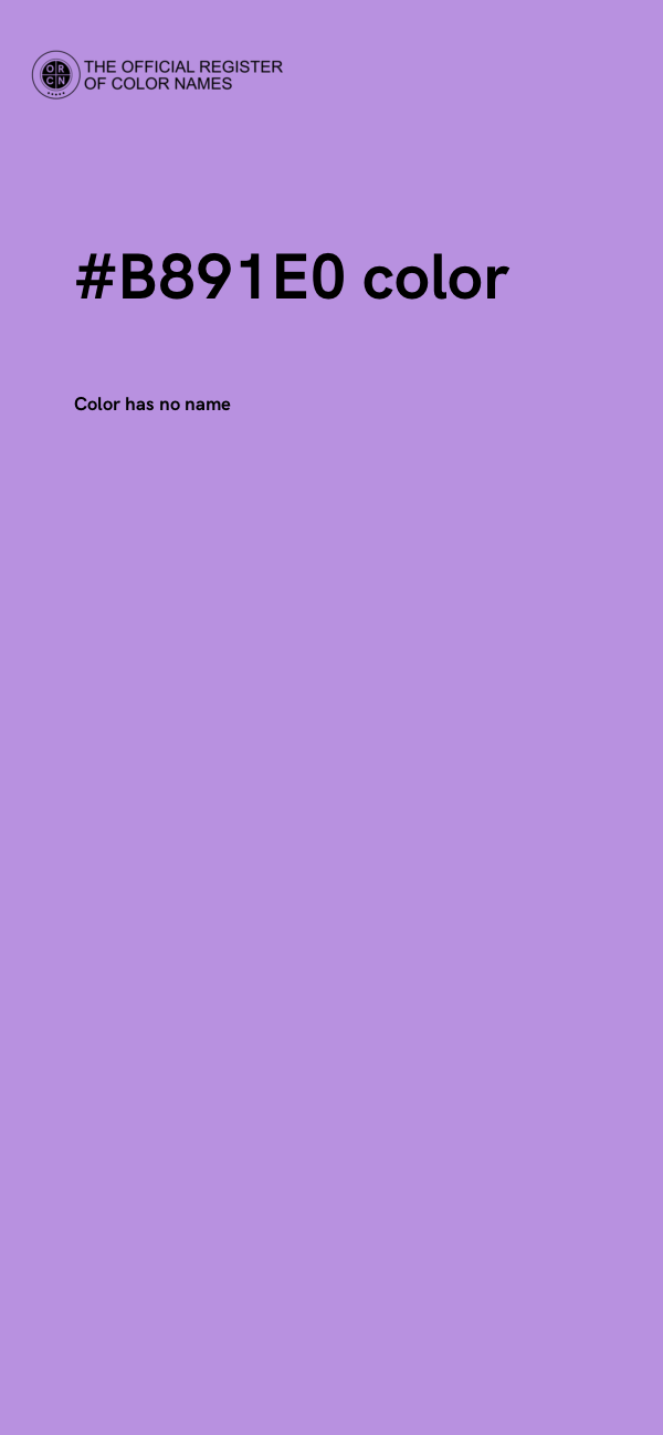 #B891E0 color image