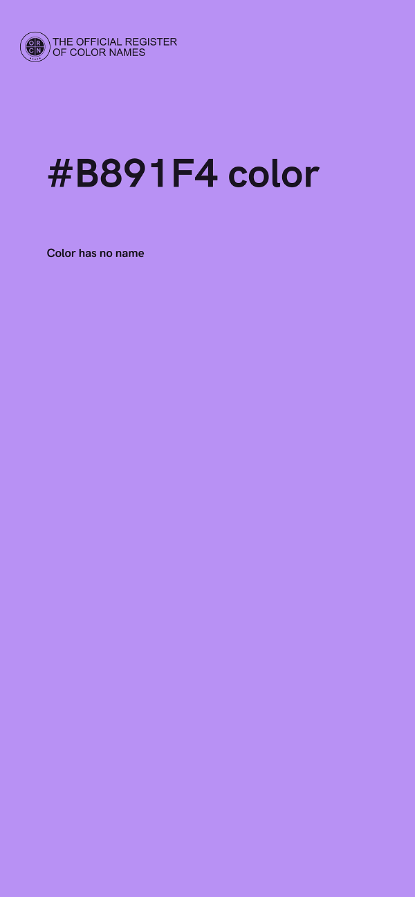 #B891F4 color image