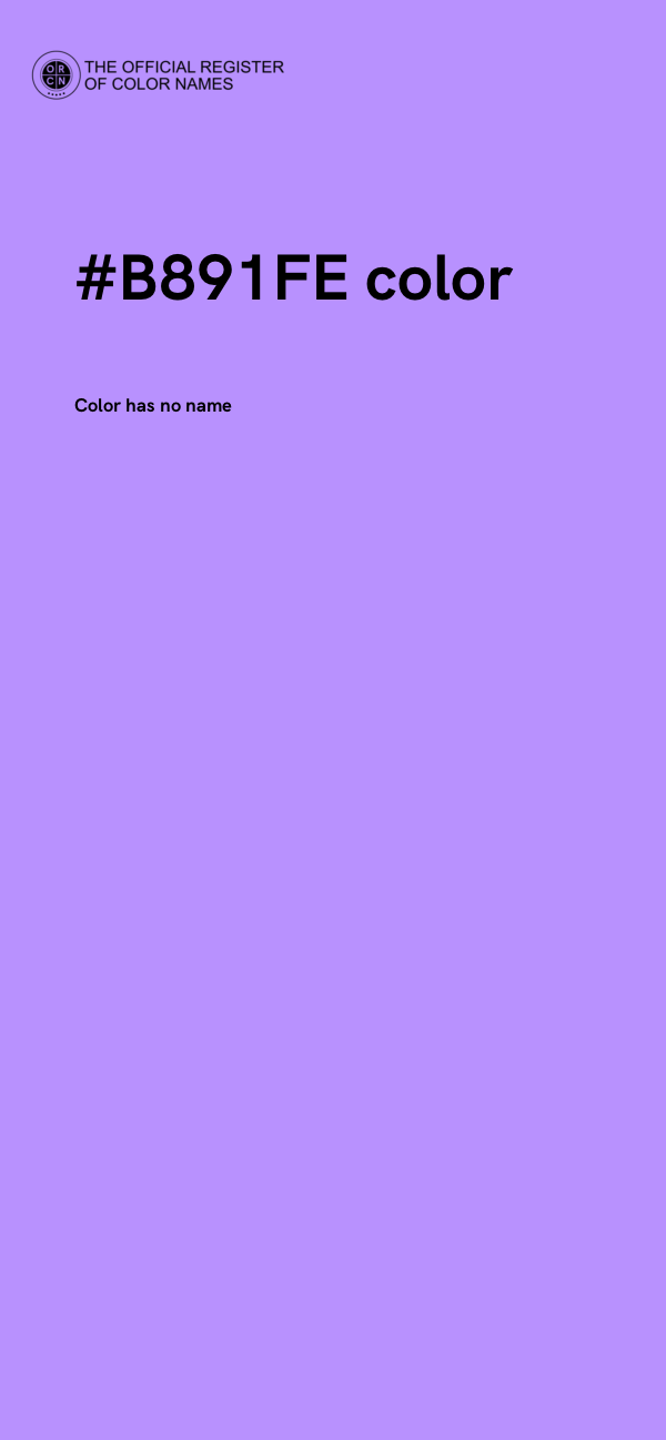 #B891FE color image