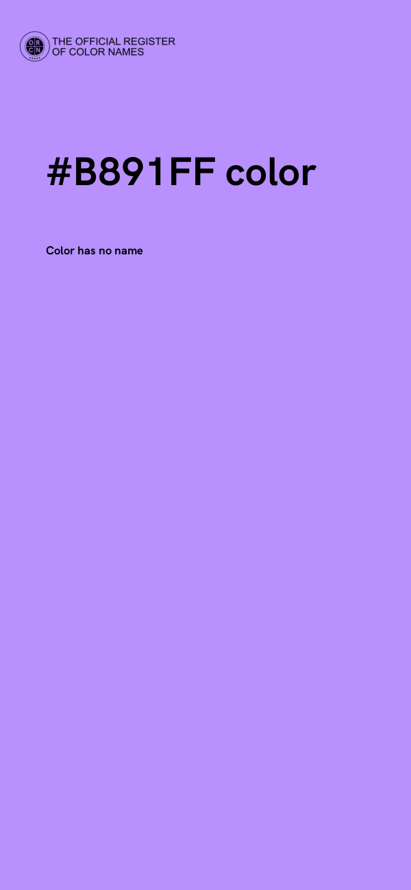 #B891FF color image