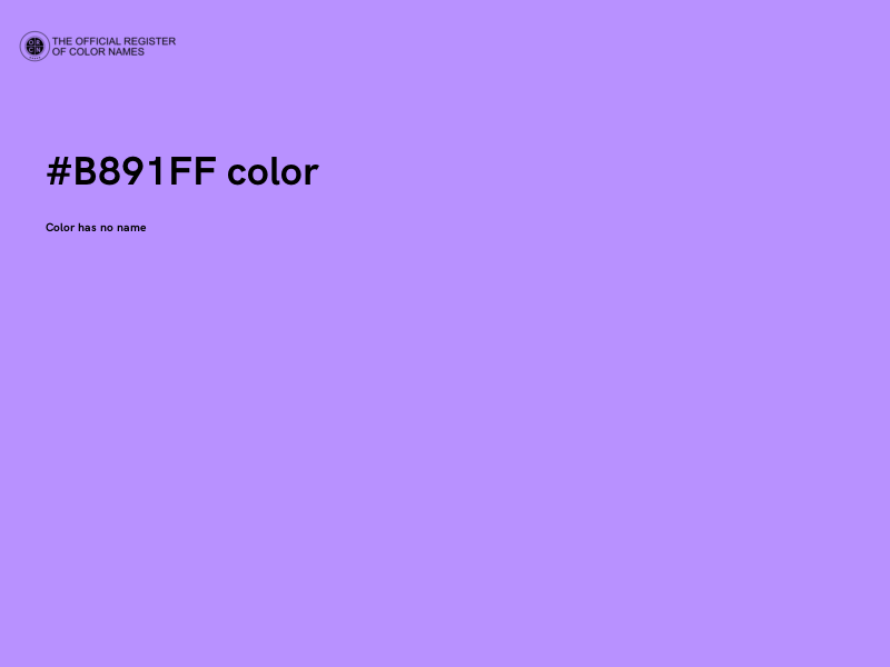 #B891FF color image