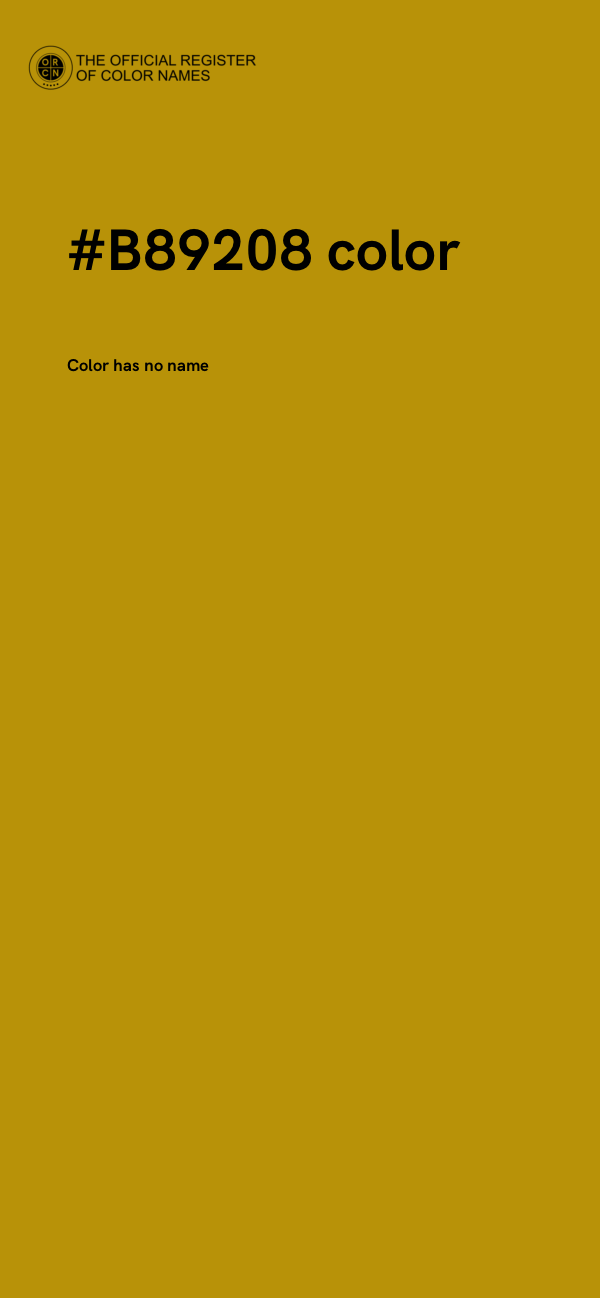 #B89208 color image