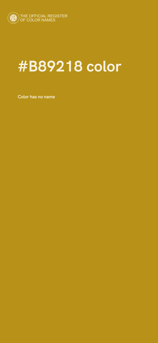 #B89218 color image