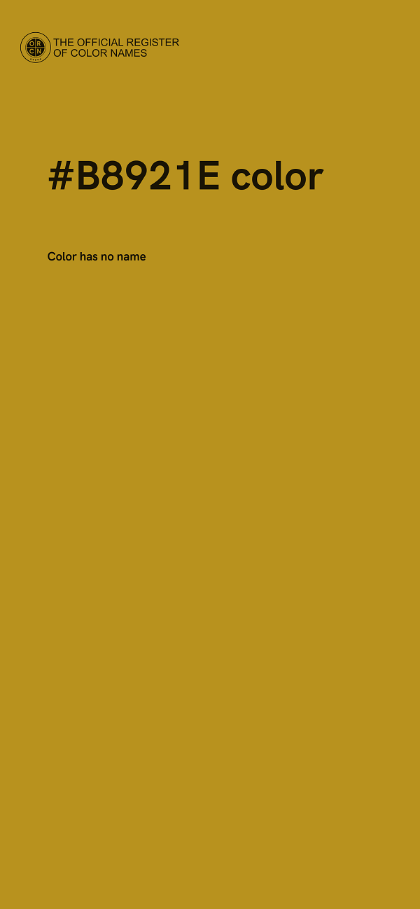 #B8921E color image
