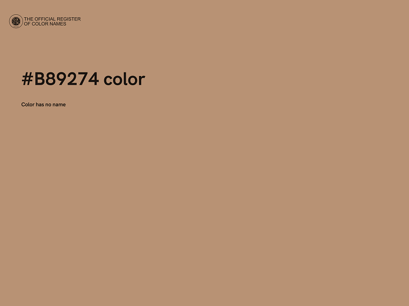 #B89274 color image