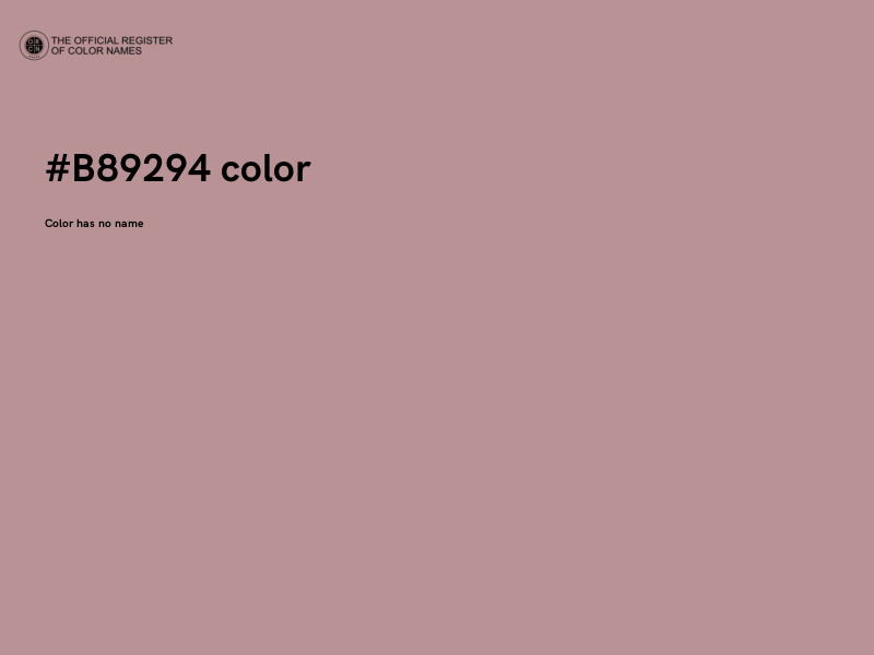 #B89294 color image