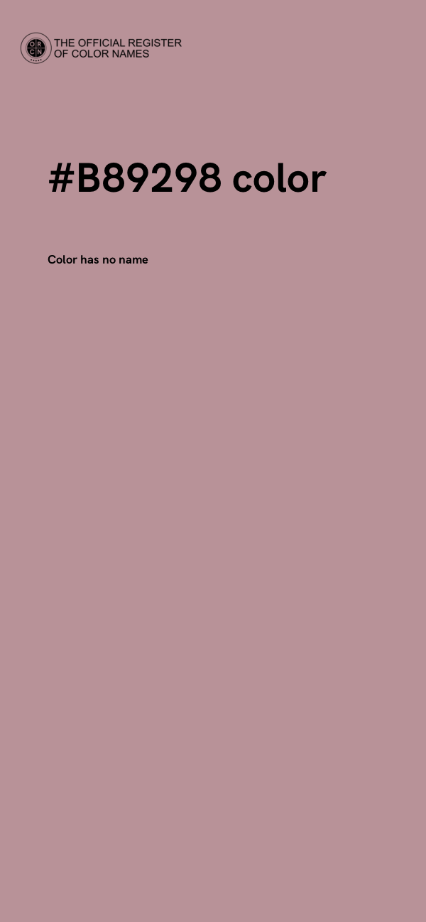 #B89298 color image