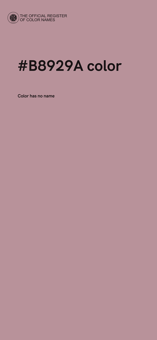 #B8929A color image