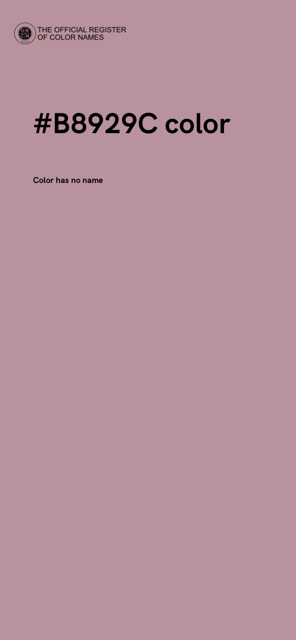 #B8929C color image