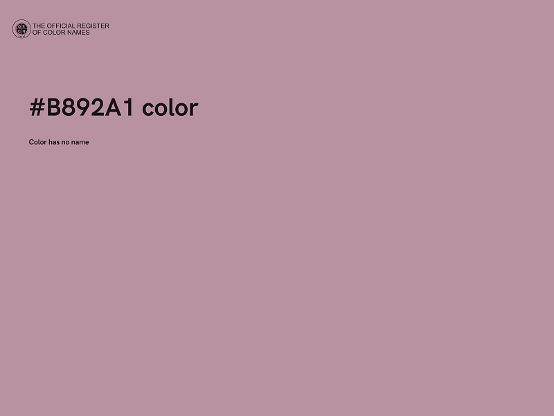 #B892A1 color image