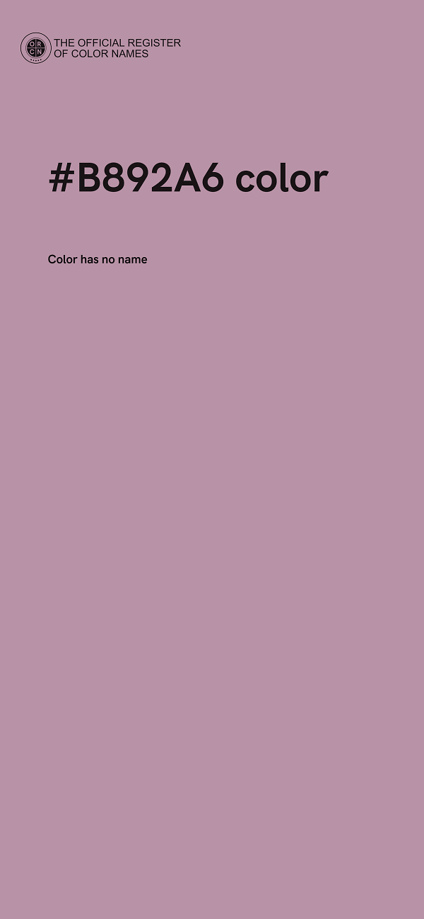 #B892A6 color image