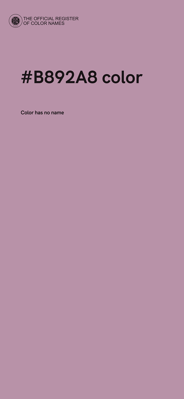 #B892A8 color image