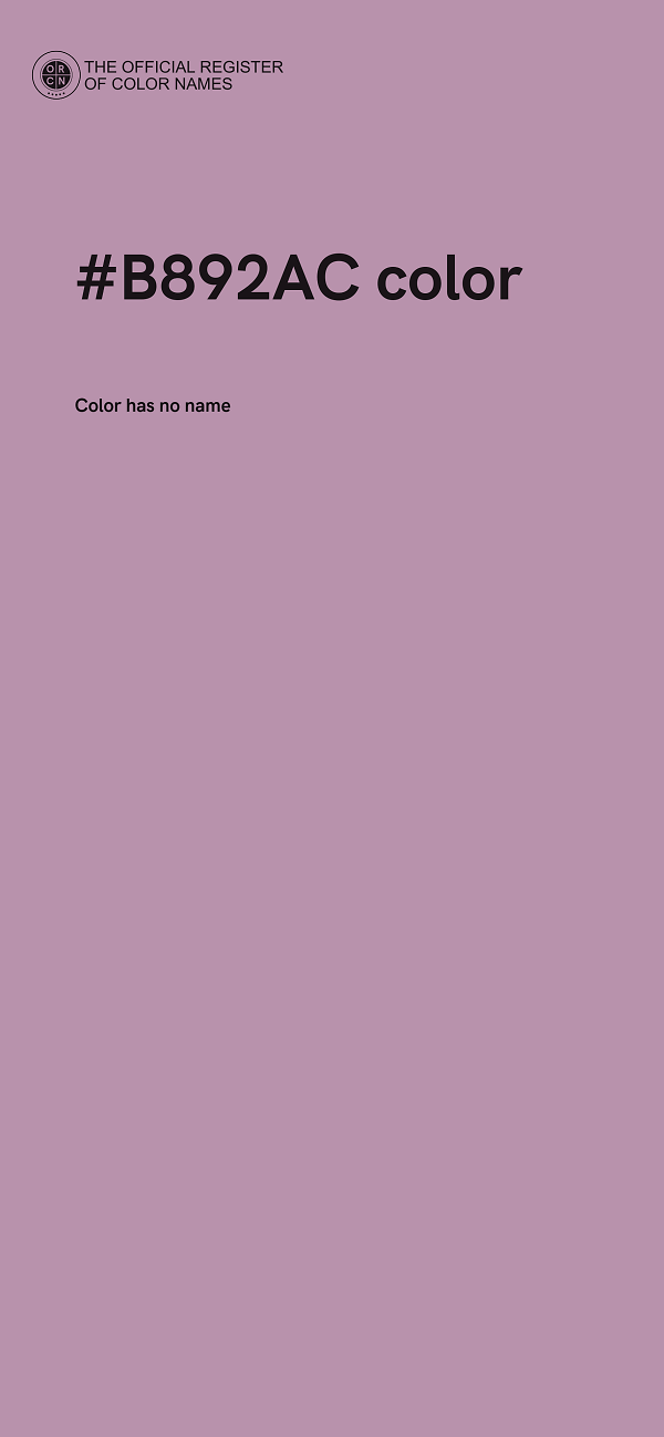 #B892AC color image